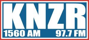 KNZR AM 1560 FM 97.7  Logo