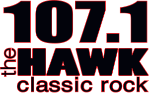 The Hawk 107.1 logo