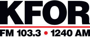 KFOR 1240 AM 103.3 FM logo